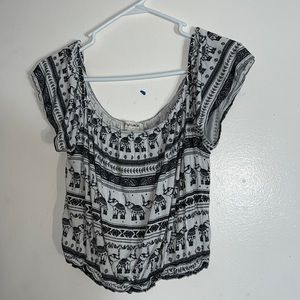 H&M Off-the-Shoulder Shirt